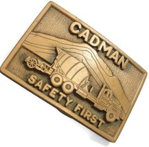 Cadman Belt Buckle Vintage Safety First CD Hit Made in USA - £27.68 GBP