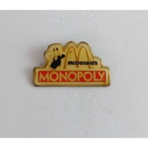 Vtg Monopoly With Rich Uncle Pennybags McDonald&#39;s Crew Employee Lapel Ha... - $8.25