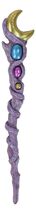 Wicca Witchcraft Celestial Moon Stone Cosplay Wand 9.5" Accessory Fantas... - $16.99