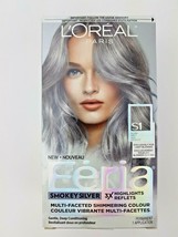 L&#39;Oreal Paris Feria S1 Smokey Silver Grey Multi-Faceted Shimmering Hair Color - £15.52 GBP