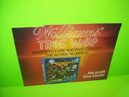 Time Warp 1979 Original Arcade Game Pinball Machine Flyer Space Age Retro Art - £15.45 GBP