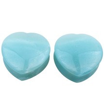 Hot Selling Beautiful Purple Heart Stone Ear Plug Fashion Expander Extension Tun - £10.50 GBP