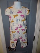 Old Navy Cheetahs Print Jumpsuit Romper Size 6/12 Months EUC - £10.64 GBP