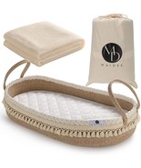 Baby Changing Basket Handmade Woven Cotton Rope Moses Basket  29&quot; x 16x4... - $109.00 CAD
