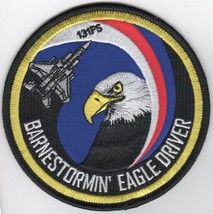 4&quot; USAF AIR FORCE 131FS BARNESTORMIN EAGLE DRIVER SWIRL EMBROIDERED JACK... - $28.99