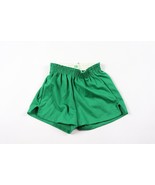 NOS Vintage 70s Boys Medium Blank Unlined Gym Running Soccer Shorts Gree... - $29.69