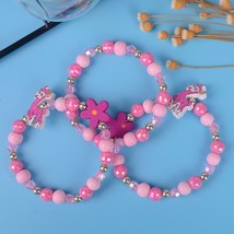 3pcs/Set Cartoon Sheep Wood Beads Girls Jewelry Kids Children Bracelets - £9.09 GBP