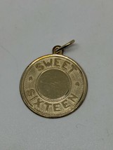Vintage 12k Gold Filled GF Elco Sweet Sixteen Pendant - £11.76 GBP