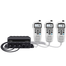 Icom M510BB GW 21 Black Box VHF w/White Command Mic &amp; 3 Command Mic Ports - £639.44 GBP