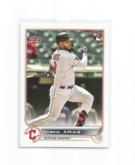 Primary image for GABRIEL ARIAS (Cleveland Guardians) 2022 TOPPS UK EDITION ROOKIE CARD #33