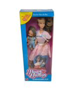 VINTAGE 1988 THE HEART FAMILY SCHOOLTIME FUN TEACHER MOM &amp; BABY DOLL NEW... - €82,50 EUR