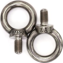 Metal Shoulder Lifting Eye Bolt (M12, 2 Items) In Stainless Steel. - $23.74