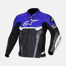 Alpinestars Blue Croes Celer Leather Motorcycle Motogp Leather Jacket - £132.73 GBP