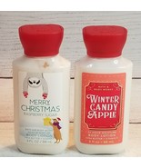 Bath &amp; Body Works 3oz Lotion Merry Christmas Raspberry Sugar Winter Cand... - £11.64 GBP