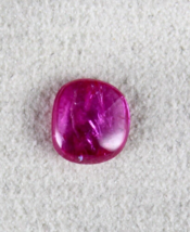 Certified Natural Burma Ruby Flat Cabochon 2.08 Ct Loose Gemstone Ring Pendant - £901.68 GBP