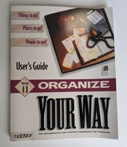 Users Guide Ver 4.0 Organize Your Way Information and Contact Manager Wi... - $19.79