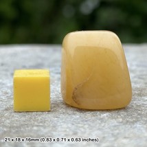 Aventurine yellow tumble stone - spiritual healing crystal mineral stone - $10.61