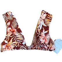 RADIO FIJI Floral Print Bikini Top Size Large NWT - £29.87 GBP