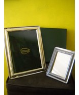 VINTAGE Set of 2 PAMALDO Wood SILVER Plate PHOTO Frames ORIGINAL BOX Mat... - £54.73 GBP
