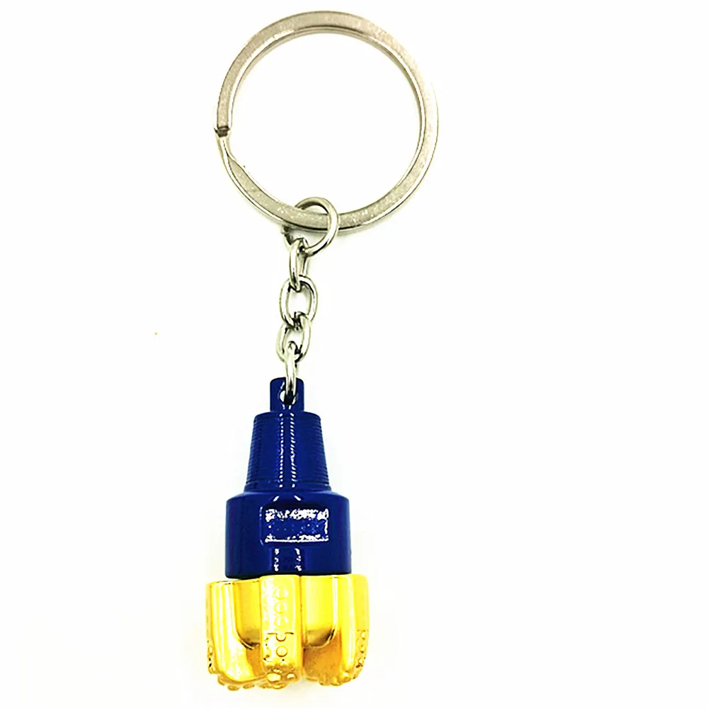Oilfield Triangle Bit Pendants Keychain Men&#39;s Drill Keyring Pendant - $16.56+