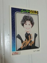 K.T. Oslin signed Card 1992 Country Music Singer Song Country Gold Auto RARE  - $48.37