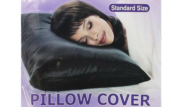 1 Piece Pillow Cover Pillowcase Silky Satin Fiber Standard Size 20&quot; x 29&quot; - $4.99