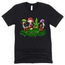 Hippie Stoner Mushrooms Psychedelic Festival T-Shirt - £22.43 GBP
