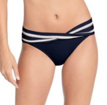 NEW Robin Piccone - Abi Twist Front Banded Hipster Bikini Bottoms Indigo... - $28.84