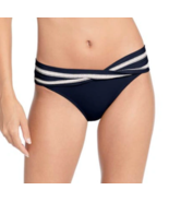NEW Robin Piccone - Abi Twist Front Banded Hipster Bikini Bottoms Indigo... - €25,04 EUR