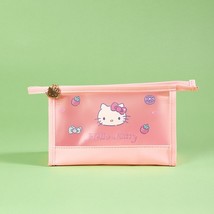 Sanrio Hello Kitty cartoon scrub pencil case cosmetic bag storage bag coin purse - £17.63 GBP