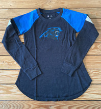 NFL Team Apparel NWT Women’s Carolina Panthers Waffle Knit Shirt Size S Grey CU - £15.47 GBP