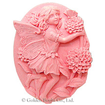 2D silicone Soap/polymer/cold porcelain mold – Christy the Chrysanthemum Fairy - £27.45 GBP