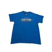 Thrasher Skateboard Magazine Retro Cityscape Skyline Logo T-shirt Blue Men Large - $27.09