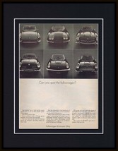 1968 Volkswagen VW Karmann Ghia Framed 11x14 ORIGINAL Advertisement - $44.54