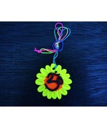 AUM Necklace GLOW IN UV Psychedelic Pendant Om Ohm Yoga Festival Accesso... - $15.18