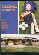 DETROIT TIGERS-SPRING TRAINING PROGRAM 1987-LAKELAND FL VG - $40.74