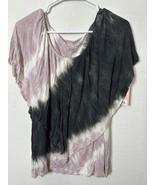 Juicy Couture Forged Iron Pink Tie Dye Layered Blouse Shirt Size XL - €29,69 EUR