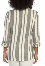 Orvis Womens Linen Blend Shirt Size M Color Island Stripe - £26.63 GBP