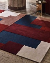 Hand-tufted Multi color area rug shaped rug for bedroom living room wool rug - £202.02 GBP+