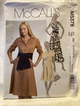 McCall&#39;s M5378 Sewing Pattern Dress A5 (6-8-10-12-14) New Old Stock PET ... - £5.72 GBP