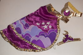 Build A Bear My Little Pony Luna Gold &amp; Purple Cape Crown &amp; Necklace - £11.08 GBP