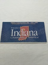 Welcome To Indiana Transportation Map 1997-1998 Travel Brochure - $9.36