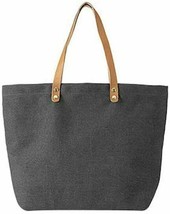 Cathy&#39;s Concepts Black Washed Canvas Tote Bag - £41.85 GBP