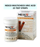 NESCO Multicheck URIC ACID STRIPS For Uric Acid Level Check - 25 Test St... - $618.78 MXN