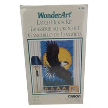 WonderArt Latch And Hook EAGLE Bird Caron 16x32 New 4120 Vintage Bird Gr... - $16.82