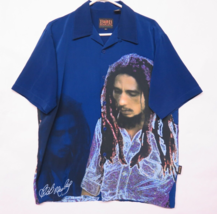 Bob Marley by Dragonfly Official Button Front Shirt Vtg Rare Sz M L Rast... - £37.54 GBP