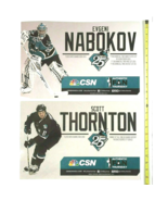 San Jose Sharks Thornton Nabokov Authentic Fan 2 SGA Poster Sign Lot 25t... - £22.71 GBP