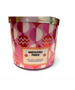 NORTH POLE PUNCH Bath &amp; Body Works 3 Wick Candle   14.5OZ   BRAND NEW - $314.64 MXN