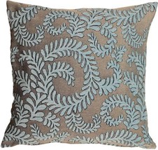 Brackendale Ferns Sea Blue Throw Pillow, with Polyfill Insert - £48.32 GBP