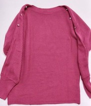 Skinny Girl Long Sleeve Crew Neck Knit Sweater (Raspberry, Size XS) - £22.88 GBP